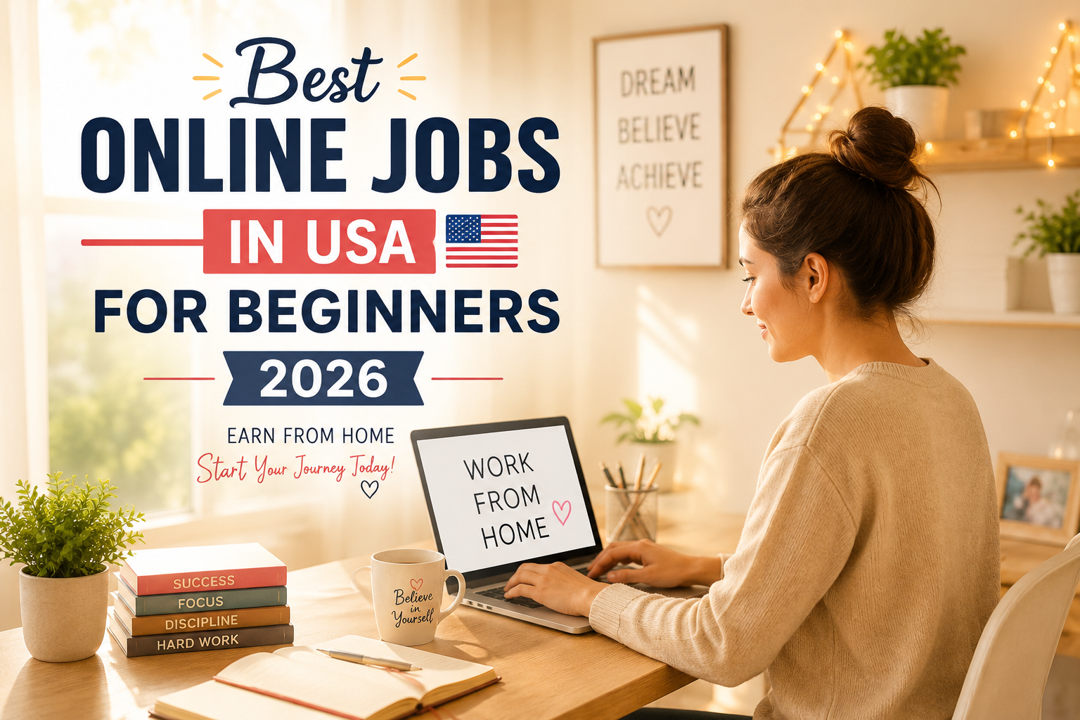 Best Online Jobs in USA for Beginners 2026.