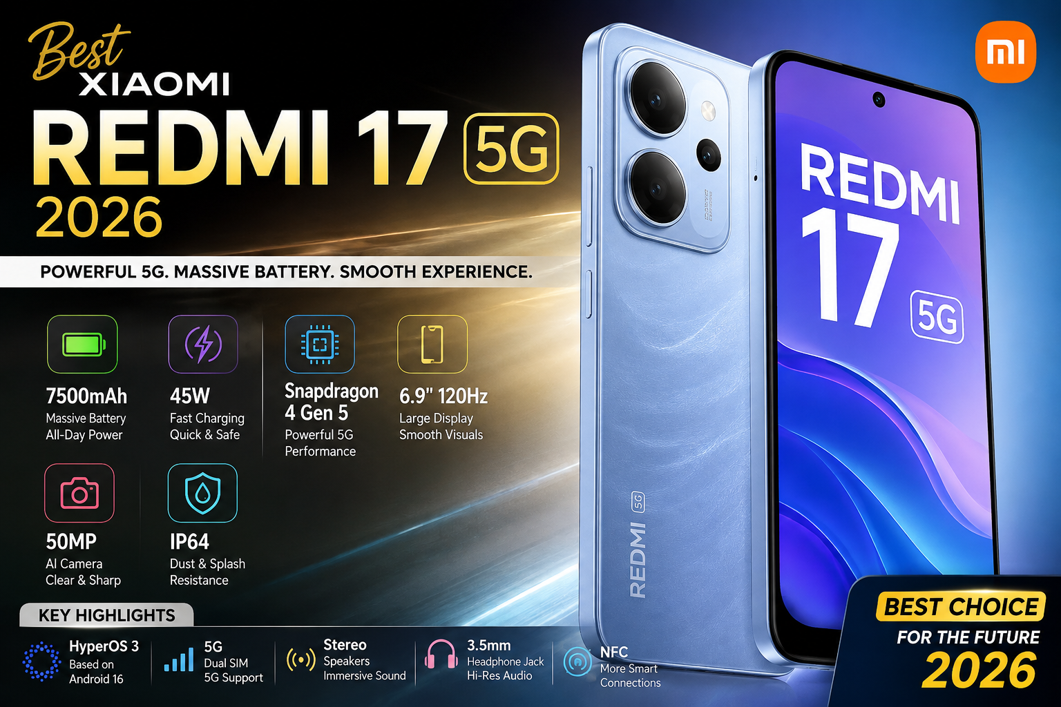 Best Xiaomi Redmi 17 5G 2026: