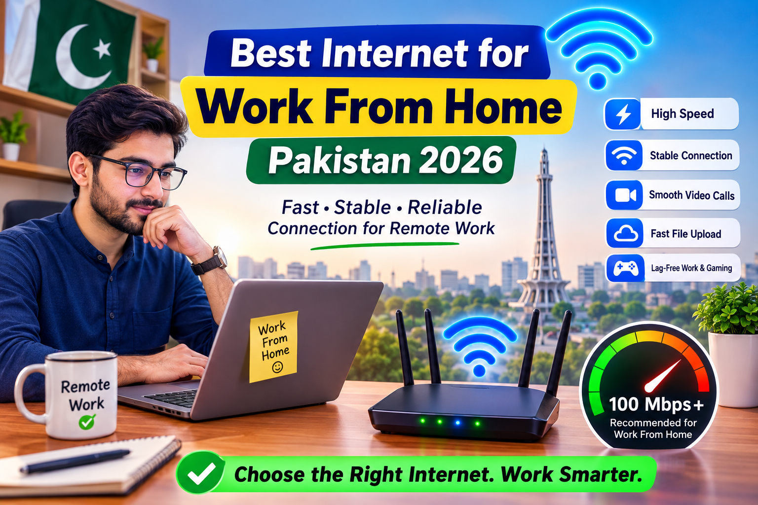 Best Internet for Work From Home Pakistan