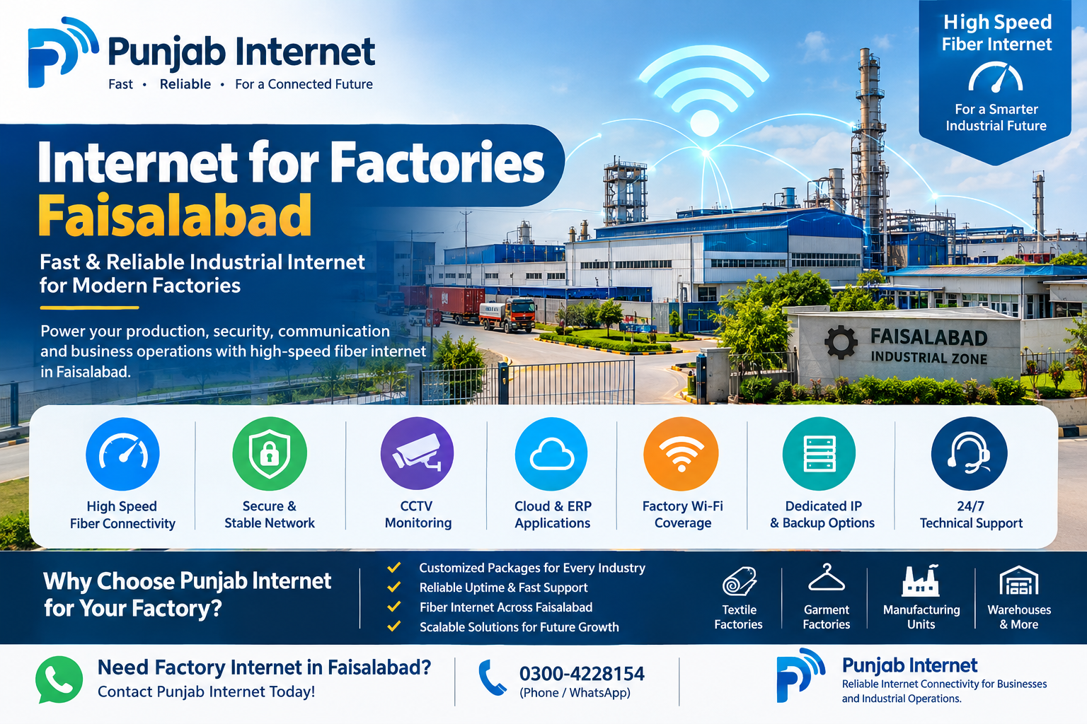 Internet for Factories Faisalabad